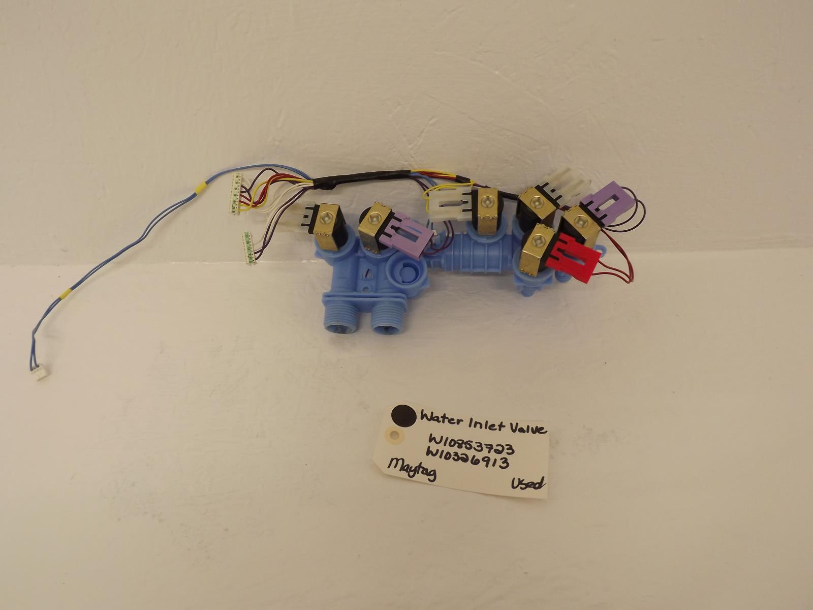 Maytag Washer W10853723 W10326913 Water Inlet Valve Used Maytag Washer W10853723 W10326913 Water Inlet Valve Used